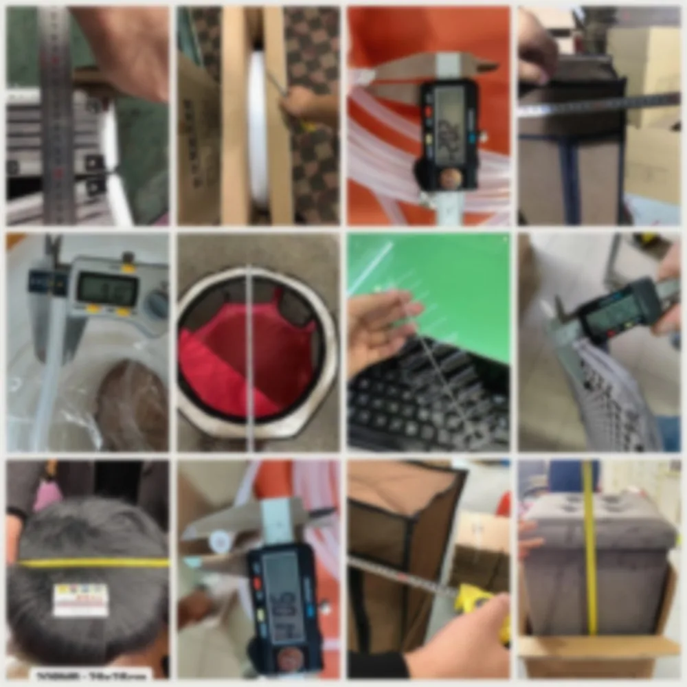 Product inspection in China measuring sample dimensions with rulers and calipers
