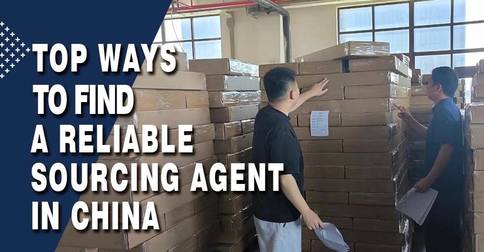 YoungSourcing in China checking cartons in a warehouse